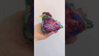 Let's crochet a chicken using two granny squares from @SweetSofties tutorial! #shorts