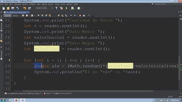 Generar n numero aleatorios dentro de un rango en NetBeans java