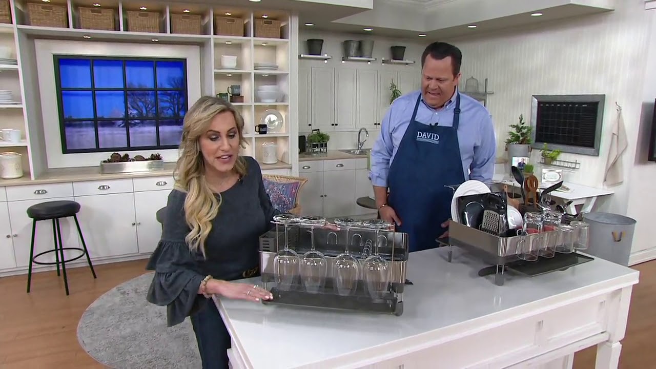 simplehuman Fingerprint Proof Stainless Steel Dishrack on QVC YouTube