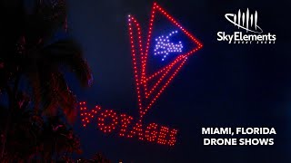 Miami, Florida Drone Show for Virgin Voyages | Sky Elements Drone Shows