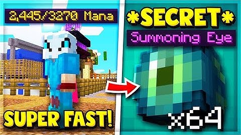 The FASTEST way to FARM Summoning Eyes | Hypixel Skyblock (Guide/Tips)