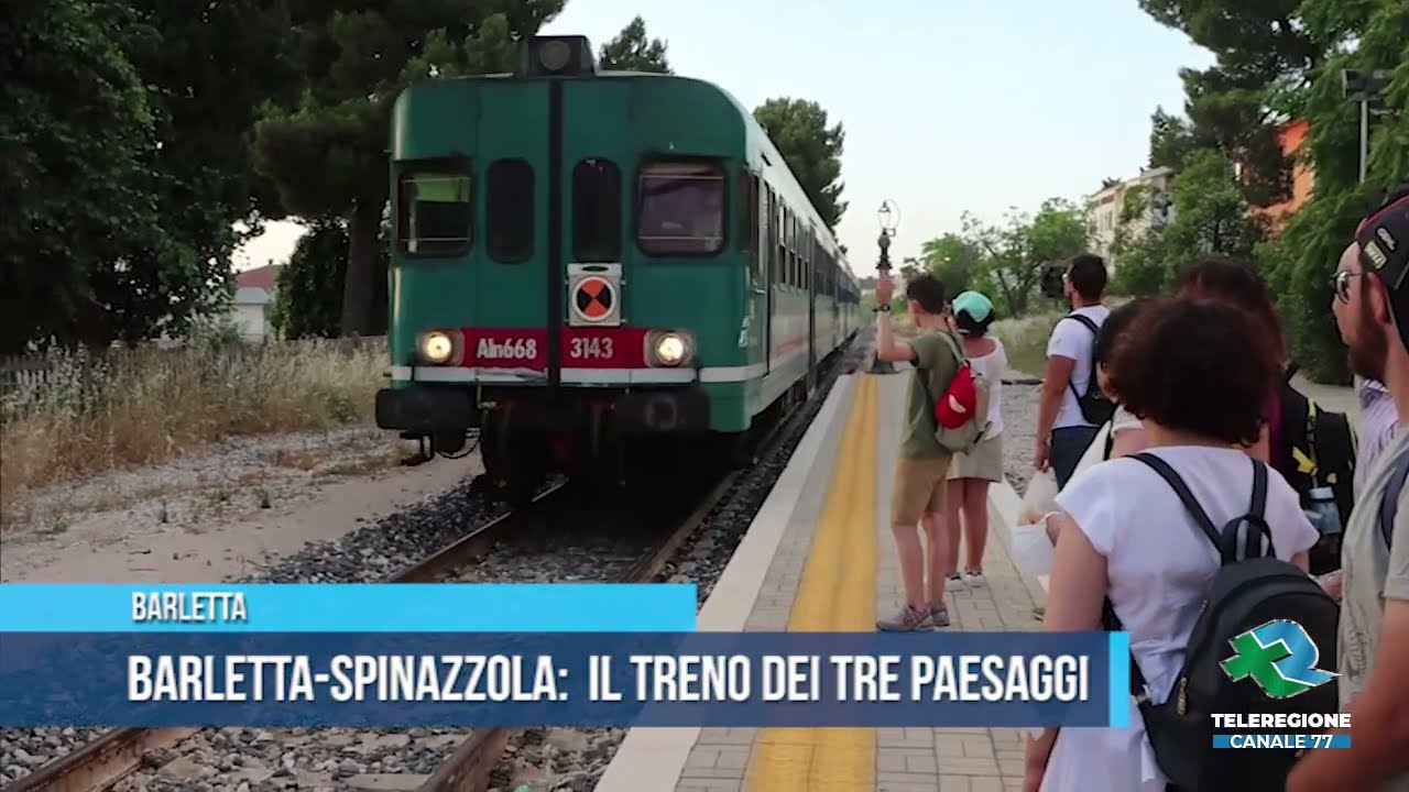 BARLETTA-SPINAZZOLA:  IL TRENO DEI TRE PAESAGGI  TG teleregione 06 06 2022