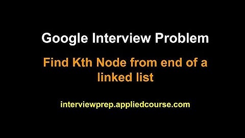 Find kth node from end of a linked list | Applied AI Course