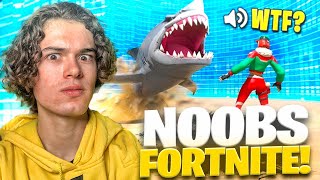 REACCIONO A LOS MAYORES FAILS DE NOOBS EN FORTNITE ?