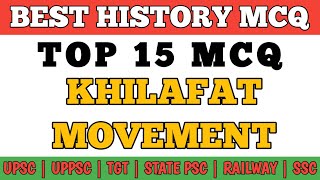 Best Mcq Khilafat Movement Class 10 Ncert History  Indian National Movement mcq Ncert  gkmcq