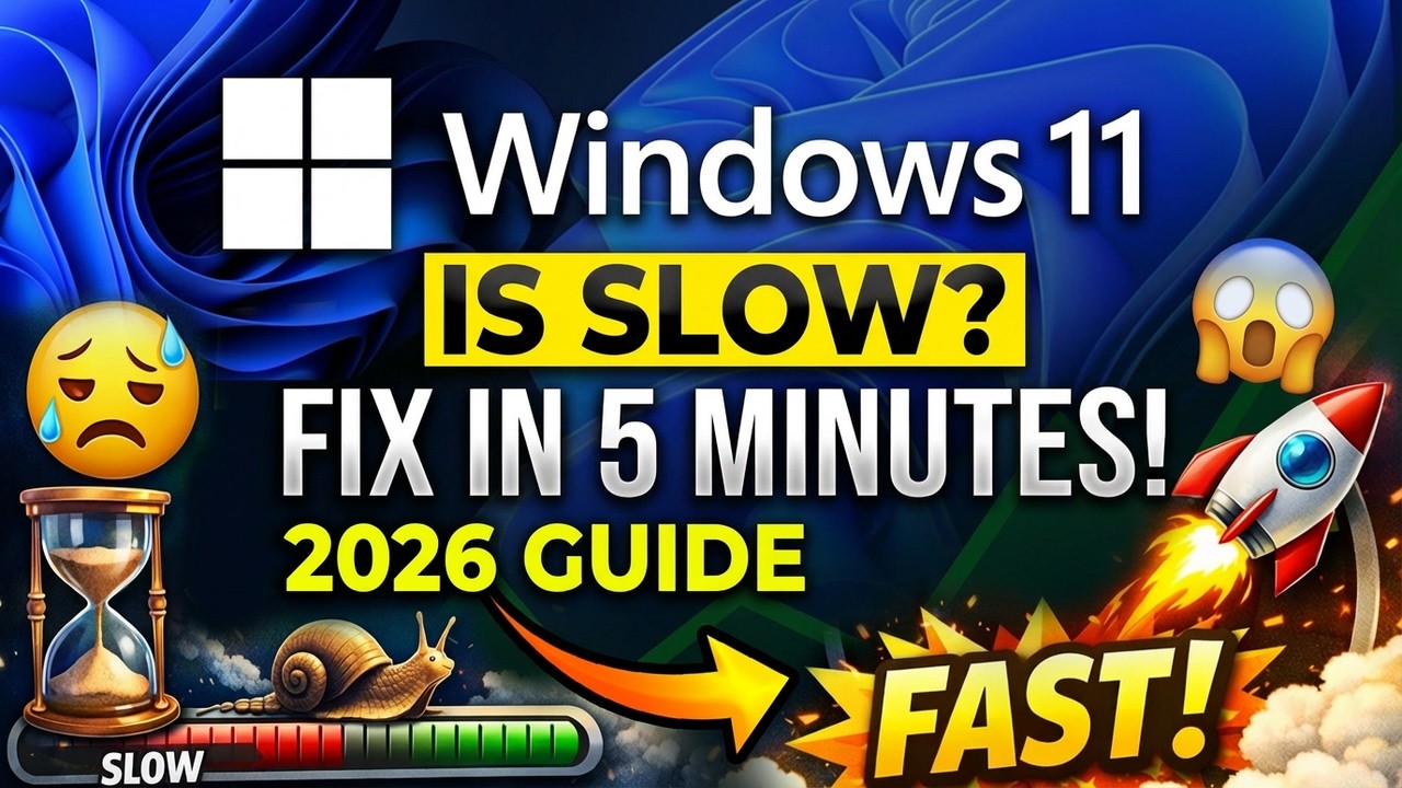 Windows 11 is Slow. DEBLOAT it in 5 Minutes! (2026) - YouTube