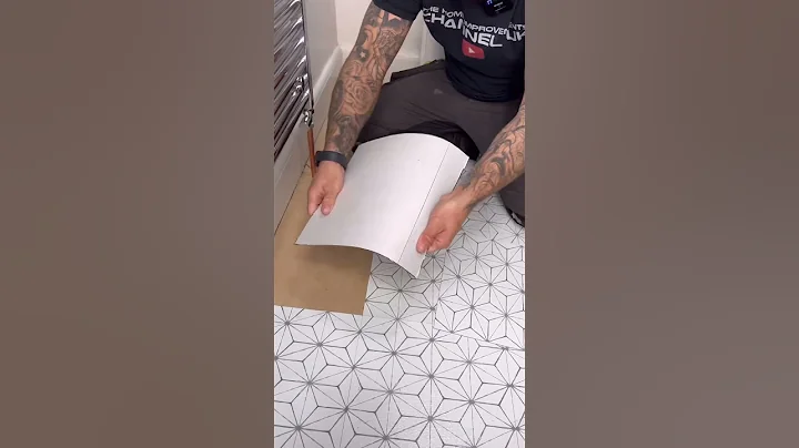 How To Cut Vinyl Tiles Like A Pro #shorts
