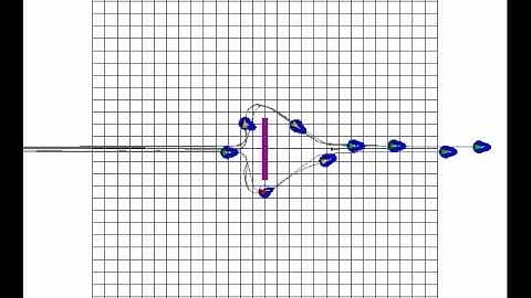 9 Robots Line Formation vs Flat Obstacle - Simulation - Obstacle View