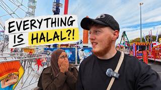 I Took My Moroccan Wife To A Halal British Fair 🇬🇧🇲🇦