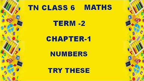 Class 6 Maths Term 2 Chapter 1 Numbers | Multiples | 6th Maths Term 2 | Try These