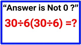 Celebrity 99% of People Get This Simple Math Problem WRONG! 🤬 30÷6(30÷6) Profile