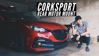 CORKSPORT REAR MOTOR MOUNT INSTALL MAZDA 3