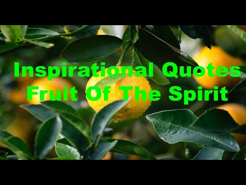 Inspirational Quotes - Fruit Of The Spirit