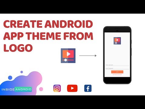 Create Android App Theme from Logo | Android Studio Tutorial