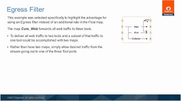 Configuring Egress Filtering for a Flow Map