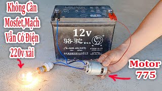 Cách Chế Máy Phát Điện 220v Bằng Motor 775 Đơn giản / Hưỡng Dẫn Làm Máy Phát Điện - DIY Generator