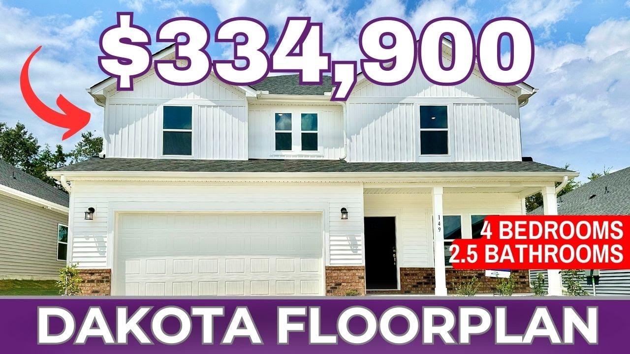 New Construction Homes for Sale in Greenville SC Dakota Floorplan by