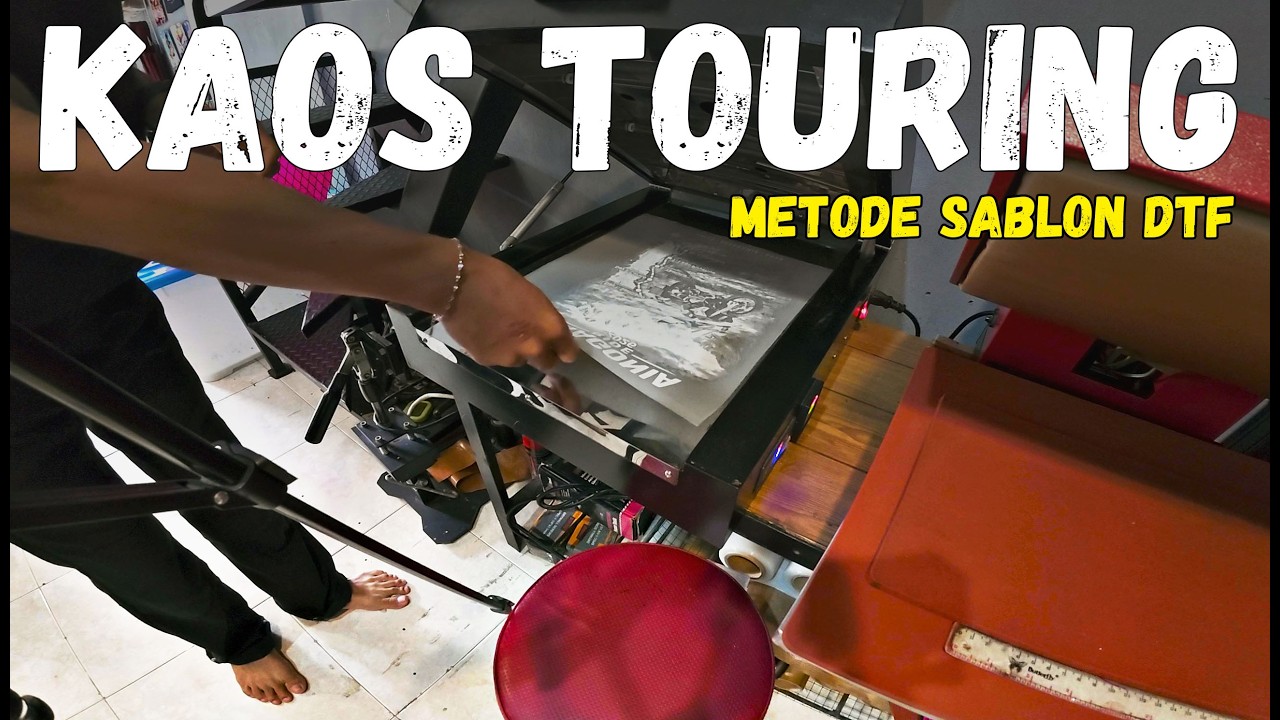 Produksi Sablon Kaos Touring Motor Metode DTF