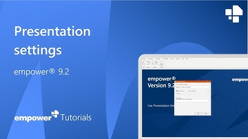 Presentation Settings - empower® Tutorial