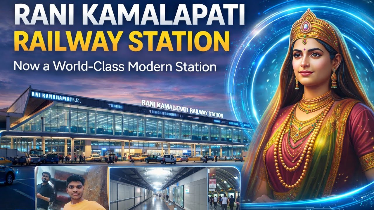 INDIA'S MOST LUXURIOUS Railway Station, // Rani kamlapati 🚇🚇#bhopalrailwaystation@SauravTravels2 