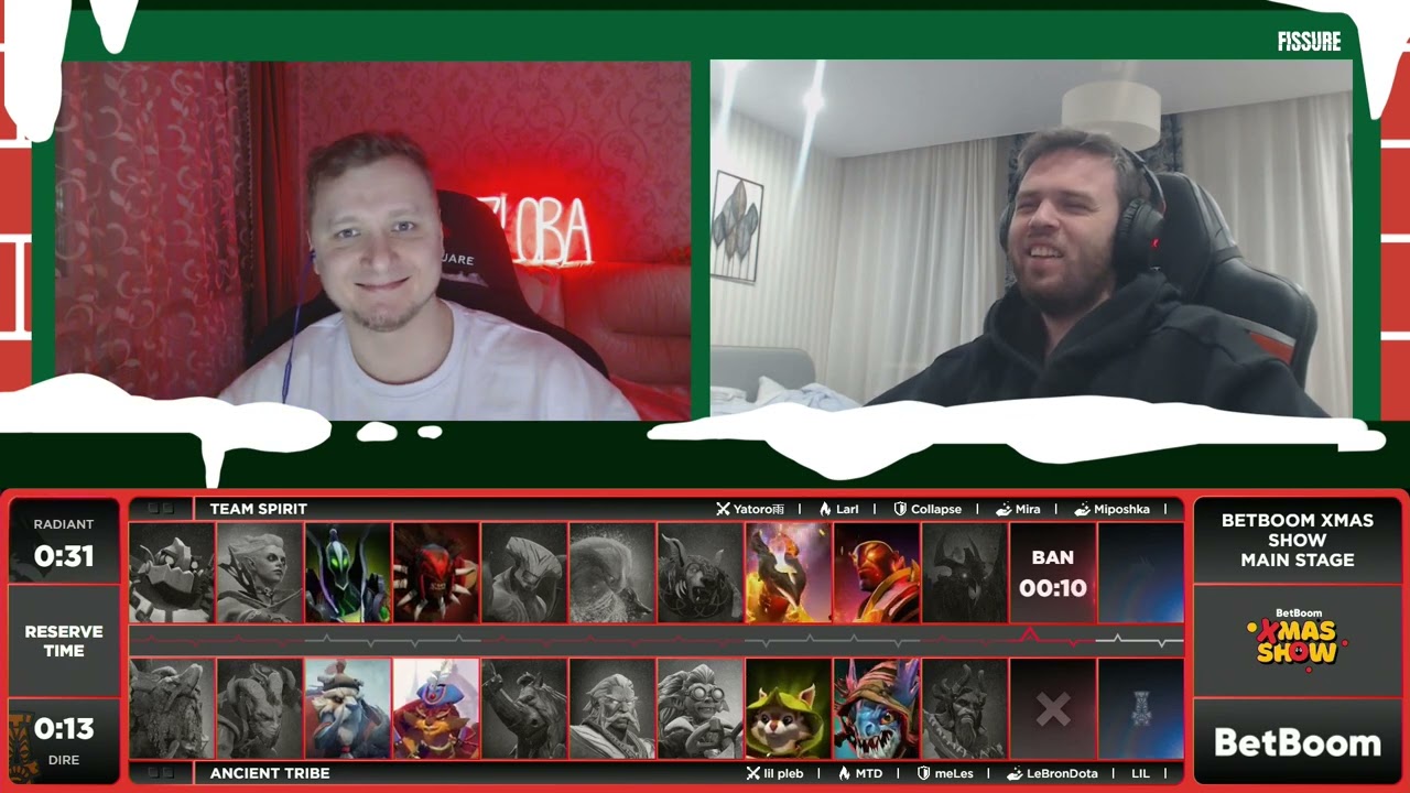 Team Spirit vs Ancient Tribe | map 1 | BetBoom Xmas Show RU | by @Zloba & @KingR