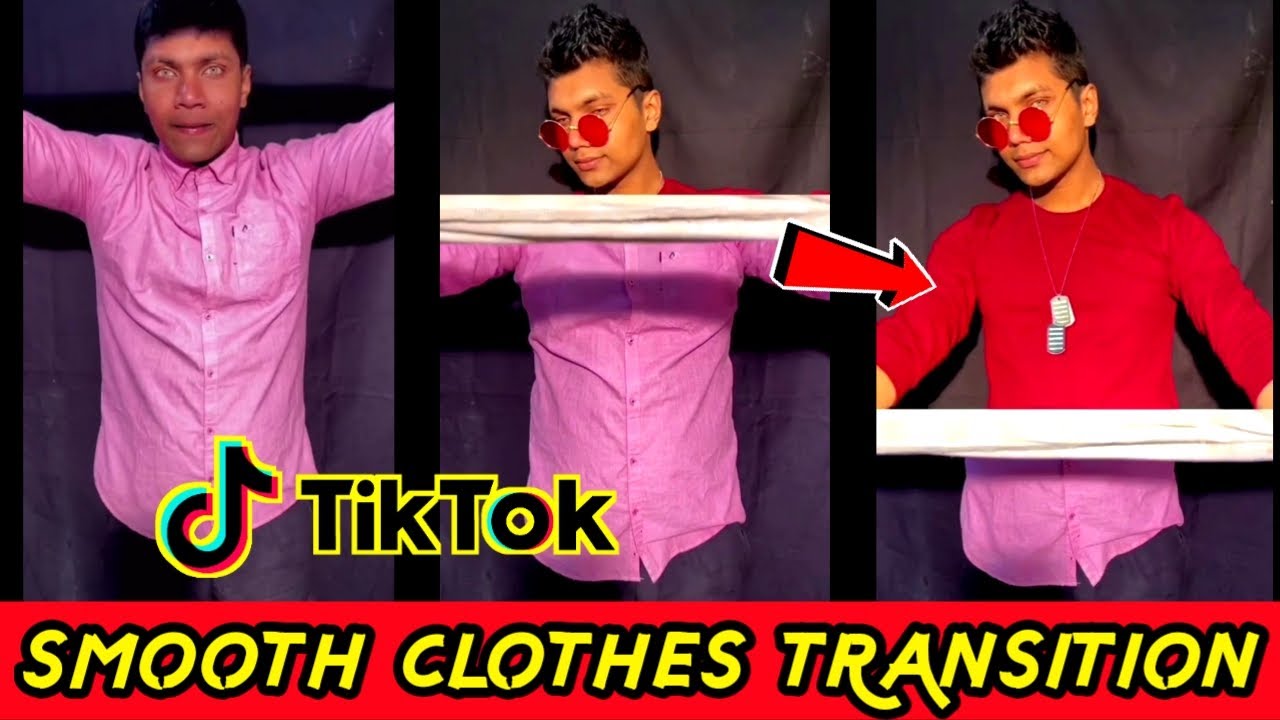 Tiktok new trend Transition Tutorial | Cloth changing transition tik