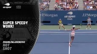 Impressive Doubles Interception at the Net | 2024 US Open screenshot 5