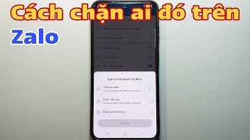 Cách chặn ai đó trên Zalo