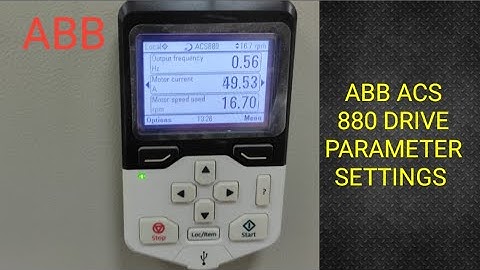 ABB ACS 880 DRIVE COMMISSIONING || BASIC PARAMETER SETTINGS