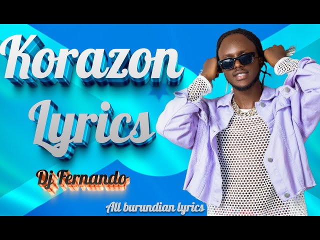 KORAZON--DJ FERNANDO LYRICS VIDEO class=