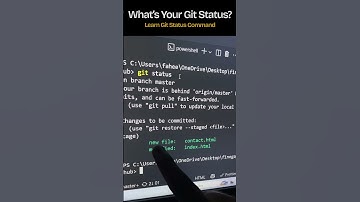 Learn Git status command in Git