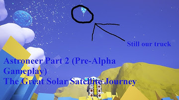 The Great Solar Satellite Journey - Astroneer Multiplayer Part 2 (Pre-Alpha Gameplay)