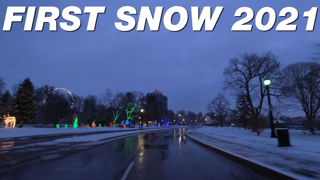 Driving Niagara Falls 🇨🇦 Frist Snow ️November 2021 🌲 YouTube