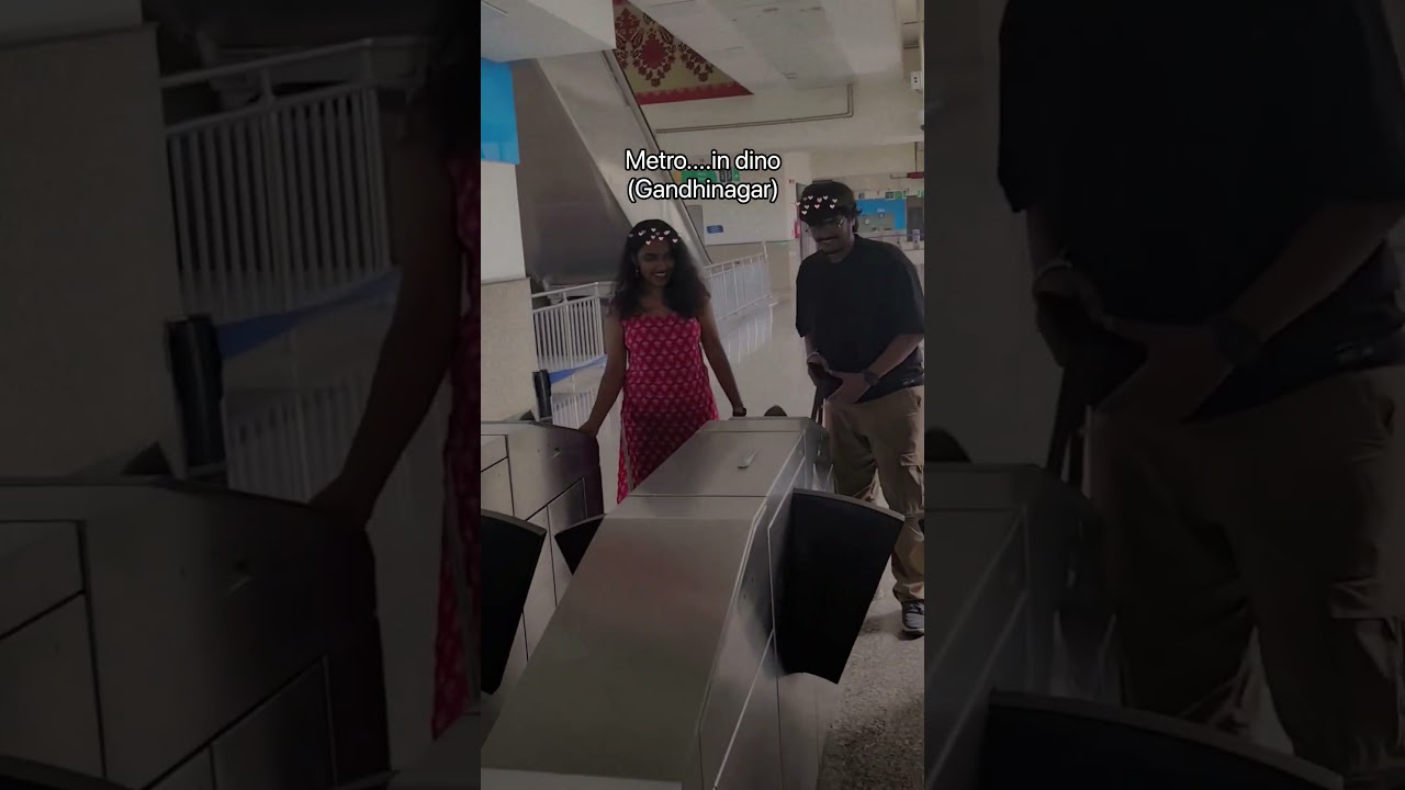 😂real story metro.....in dino shooting in Gandhinagar