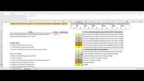 Excel Avançado - Contar Palavras