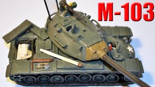Handmade Tank M103 with internal parts. Clay Tutorial! Miniature clay tank !History, design! DIY.