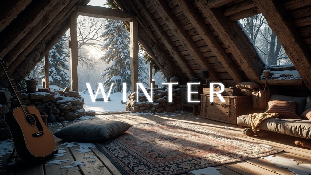 Расслабляющая теплая гитарная атмосфера для учебы и сна