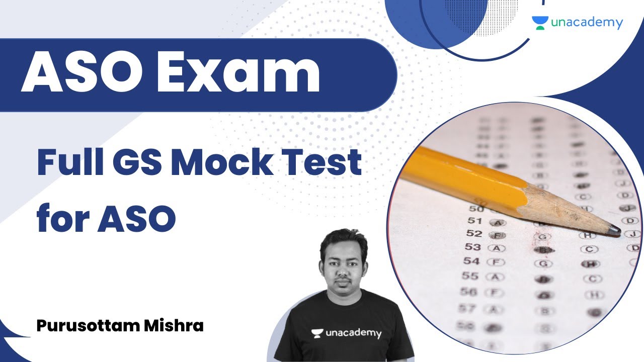 Full GS Mock Test for ASO  | Purusottam Mishra | Unacademy OPSC Live