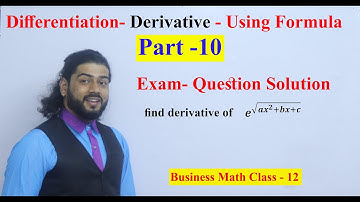 Derivative Exam Question Solution Part 5 Exponential  NEB Business Math in Nepali