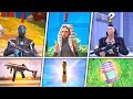 ALL BOSSES and MYTHICS in Fortnite Chapter 4 Season 4! (Vaults, Kado Thorne, Hearts Dealer)