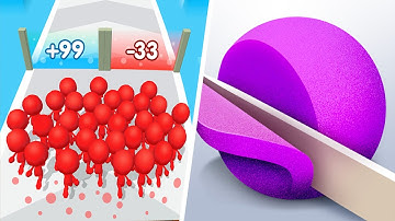 Count Masters VS ASMR Slicing - All Levels Gameplay Android,ios (Part 19)