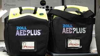 Peach County EMS launches AED library for community events - YouTube