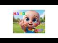 Booboo Learns Hand &amp; fingers,  Foot and toes | Body Parts for Kids | Learning Video