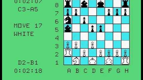 Chess - Stockfish 6 [no queen] vs. [TI-99/4A] Video Chess [Novice] (1-0) (Queen Odds)