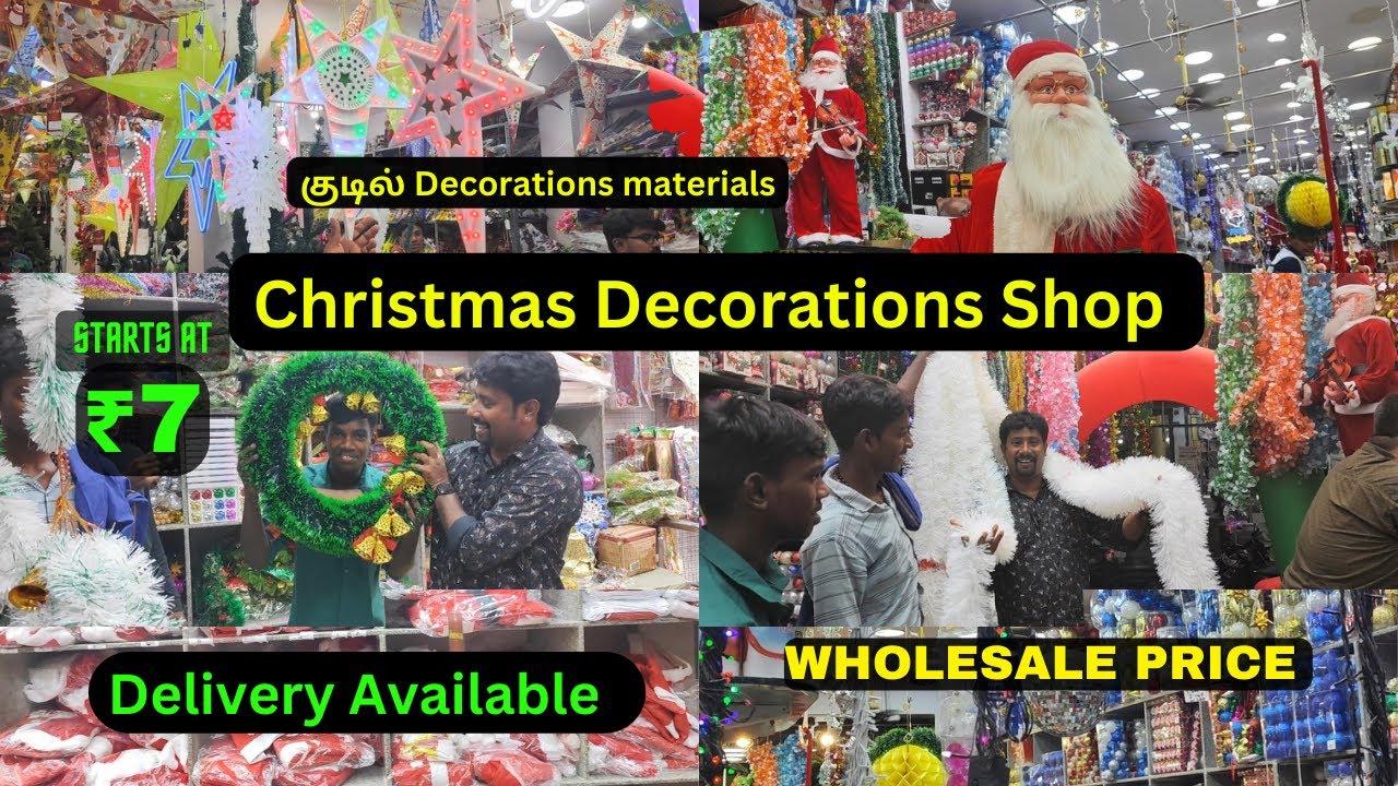 Christmas Decorations Shopping 🎅🏻 Starting At ₹ 7 Parry's Chennai