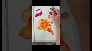 January Begonias 4 minute short, first part of a watercolor