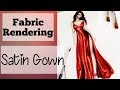 How to draw Satin | Satin Gown | Fashion Illustration