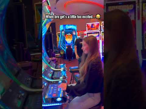 WHEN BRO GETS A LITTLE TOO EXCITED! #slots #casino #gambling