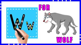 5 Words From W | Tracing Letter W |  Educational Videos For Kids Net Worth