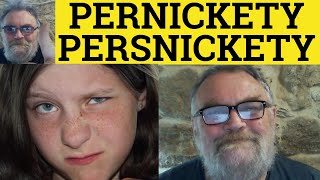 🔵 Pernickety Meaning - Persnickety Examples - Persnickety Defined - Pernickety Explained - C2 Vocab